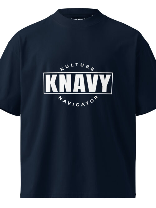 KNAVY Unisex organic oversized high neck t-shirt