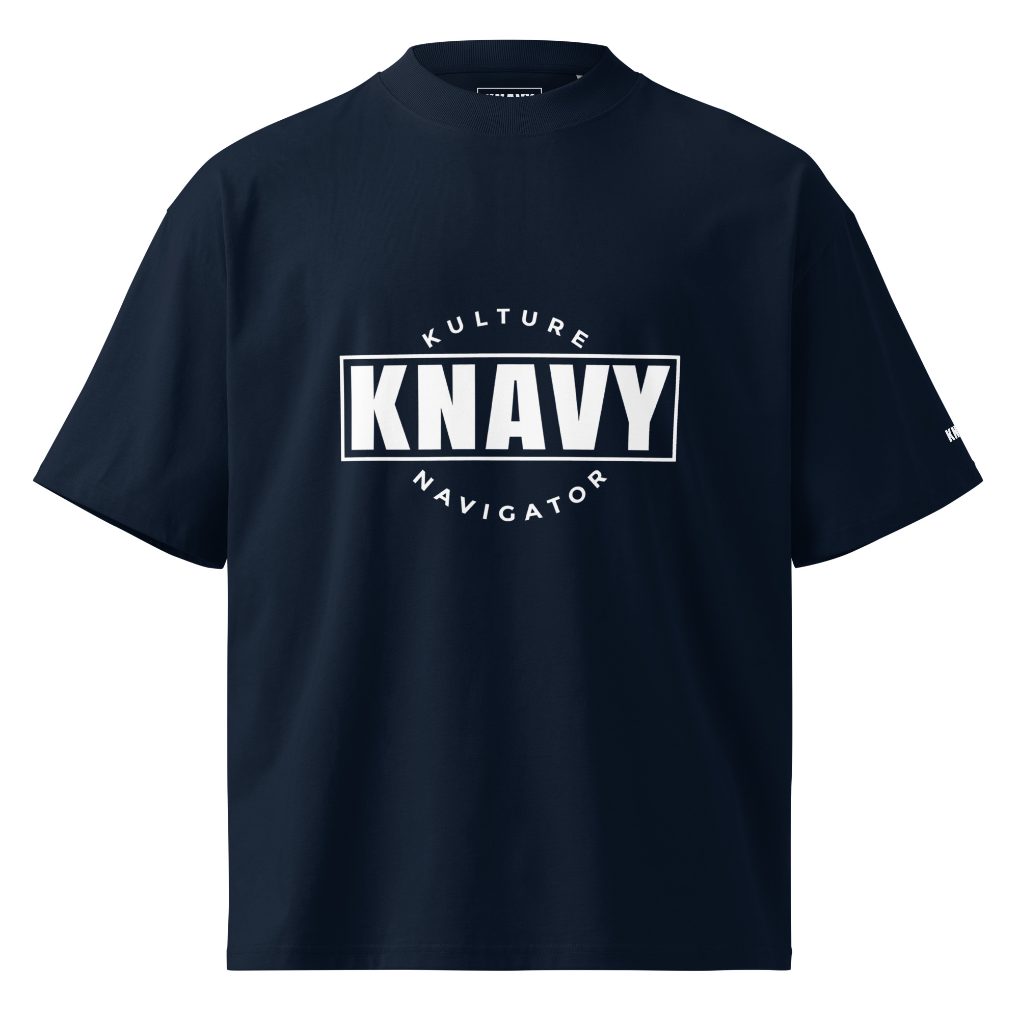 KNAVY Unisex organic oversized high neck t-shirt